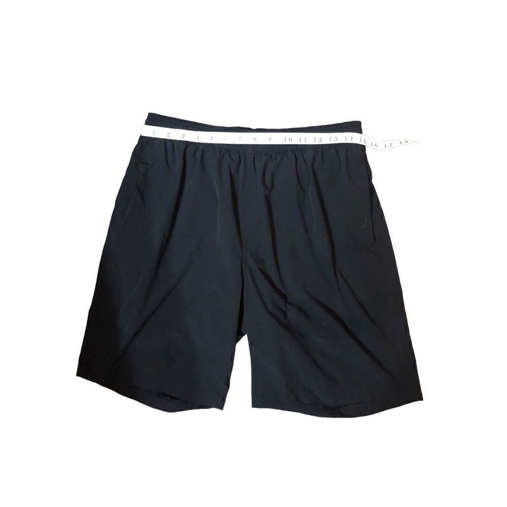 Kirkland’s black swim trunks